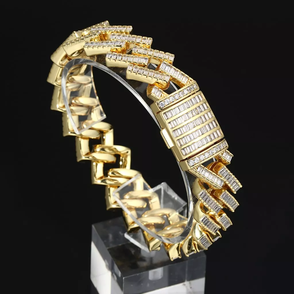 Faux Diamond Chain Bracelet 4