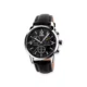 Casual Men’s Black Leather Watch