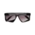 Black Asymmetric Retro Sunglasses