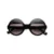 Black & Lavender Women’s Oversized Round Sunglasses