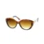 Tortoise Gold Women’s Large Plastic Sunglasses
