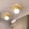 Elegant Gold Modern LED Ceiling Lamp for Versatile Home Lighting