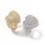 Heart Ring Micro Paved Full Iced Out AAA Cubic Zirconia Bling