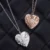 Chic Retro Hollow Heart Pendant Necklace for Women
