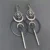 Vintage Gothic Snake & Moon Drop Earrings